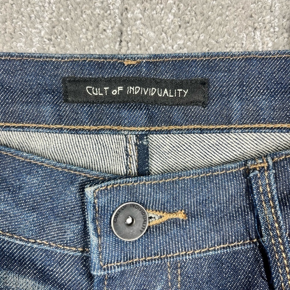 Cult Of Individuality Zen Mid Rise Skinny Blue Jean Womens Size 27 - Picture 4 of 8